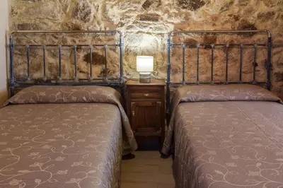Cama o camas de una habitación en Casa Rural La Barquilla