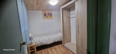 Cama o camas de una habitación en Las Traviesas CABAÑA