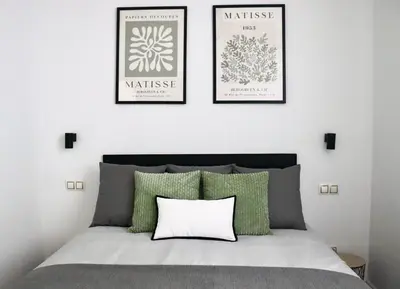 Cama o camas de una habitación en La Biznaga Ávila