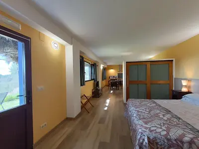Cama o camas de una habitación en Apartamento Rural La Frondosa