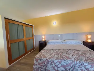 Cama o camas de una habitación en Apartamento Rural La Frondosa