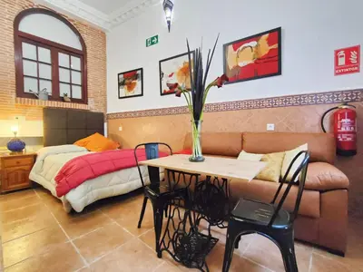 Zona de estar de Estudio El Santo 1