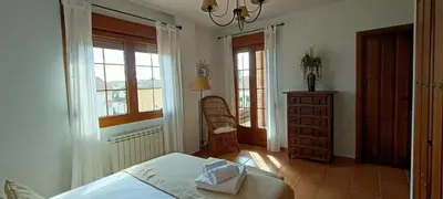 Cama o camas de una habitación en Vista Hermosa