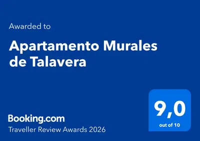 Certificado, premio, señal o documento que está expuesto en Apartamento Murales de Talavera