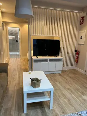 Una televisión o centro de entretenimiento en Apartamentos Titus Decimus
