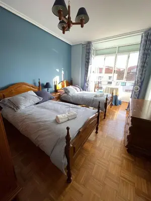 Cama o camas de una habitación en Vivienda turística El Mirador de la Abuela