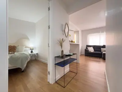 Cama o camas de una habitación en TiétarHomes 3B