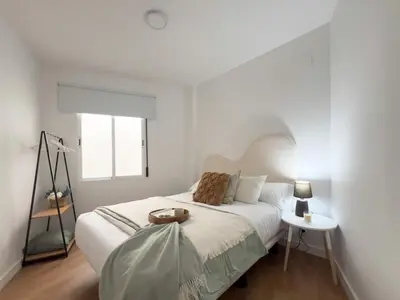 Cama o camas de una habitación en TiétarHomes 3B