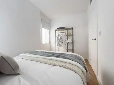 Cama o camas de una habitación en TiétarHomes 3B