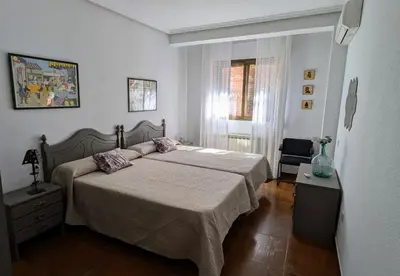 Cama o camas de una habitación en Apartamento El Parral - atelparralcabezuelaes