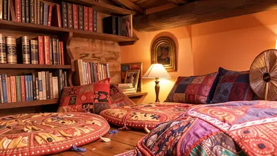 Cama o camas de una habitación en LA FRAGUA casa rural