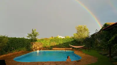 Piscina en o cerca de LA FRAGUA casa rural