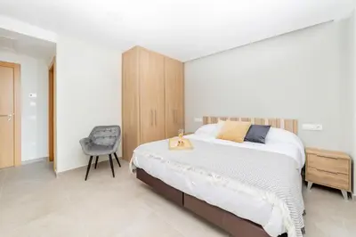 Cama o camas de una habitación en Hostal-SPA Mare Nostrum