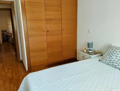 Cama o camas de una habitación en Apartamento en Sierra de san Vicente dos dormitorios
