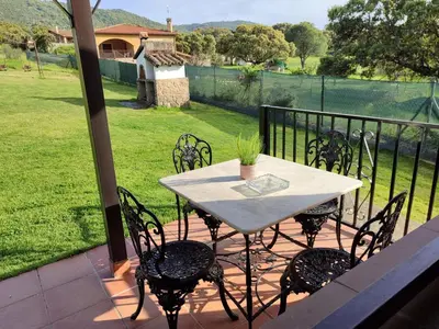 Jardín al aire libre en Encinar del Abuelo