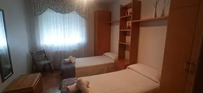 Cama o camas de una habitación en Casa Rural Fuente Clavel