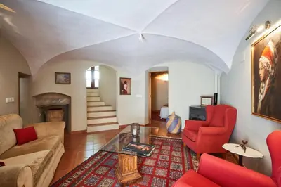 Zona de estar de Casa Jacaranda