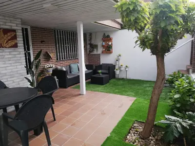Jardín al aire libre en Apartamento con jardín privado a 10 min del centro de Salamanca