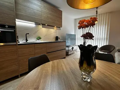 Una cocina o zona de cocina en Bosco Urban - Nuevo, Céntrico y con Parking gratis