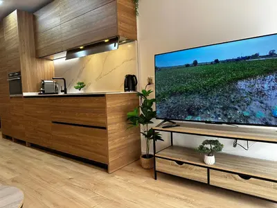 Una cocina o zona de cocina en Bosco Urban - Nuevo, Céntrico y con Parking gratis