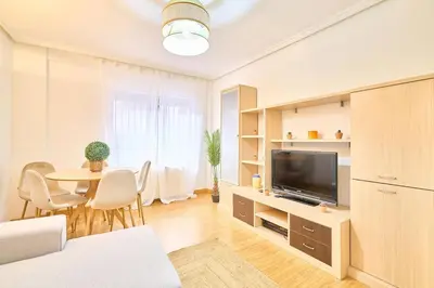 Una televisión o centro de entretenimiento en Alojamiento Fonseca centro by keyhom