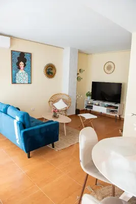 Una televisión o centro de entretenimiento en Apartamentos Eras Centro