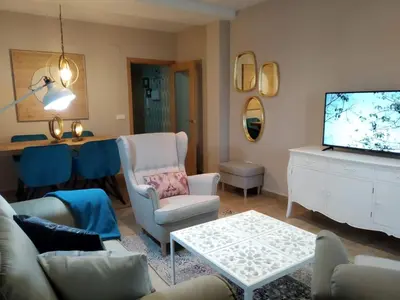 Una televisión o centro de entretenimiento en Duplex Jalama II