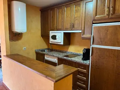 Una cocina o zona de cocina en Apartamentos los Olivos