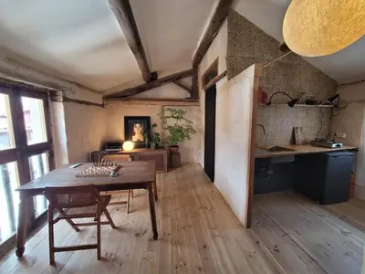 Una cocina o zona de cocina en Relax en casona única Lanueva Candeleda patio compartido