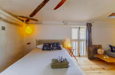 Cama o camas de una habitación en Relax en casona única Lanueva Candeleda patio compartido