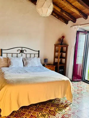 Cama o camas de una habitación en Salto del Caballo