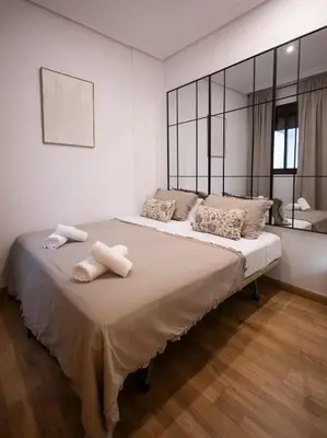 Cama o camas de una habitación en Galarza Suite