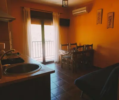 Zona de estar de El Balcón de Cabezuela Valle del Jerte