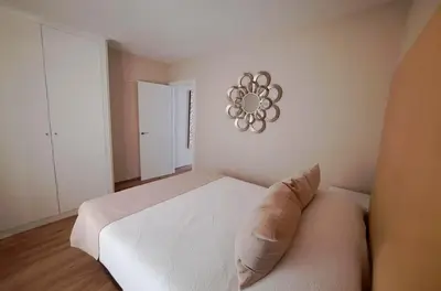 Cama o camas de una habitación en Apartamento La Monina CUEVAS DEL VALLE