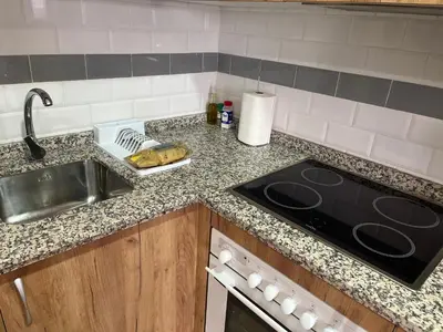 Una cocina o zona de cocina en Mar de Nubes Piornal II entre el Valle del Jerte y La vera