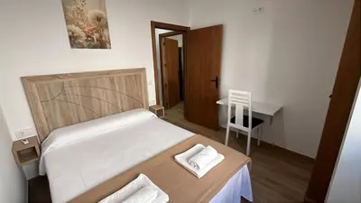 Cama o camas de una habitación en Mar de Nubes Piornal II entre el Valle del Jerte y La vera