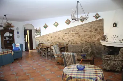 Zona de estar de Casa Rural Arroyo de los Álamos