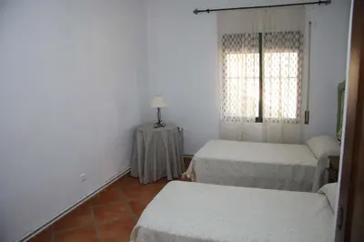 Cama o camas de una habitación en Casa Rural Arroyo de los Álamos