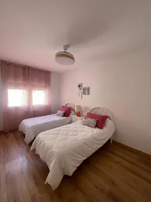Cama o camas de una habitación en Chalet Avenida El Barraco Avila