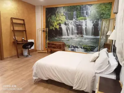 Cama o camas de una habitación en El Pedragal