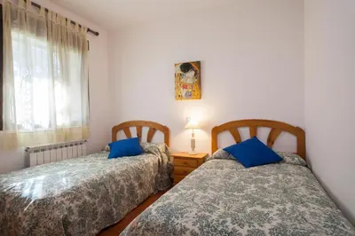 Cama o camas de una habitación en La Buenaventura del Tiétar