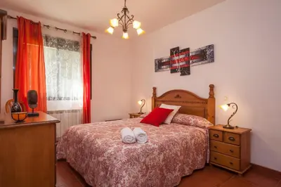 Cama o camas de una habitación en La Buenaventura del Tiétar