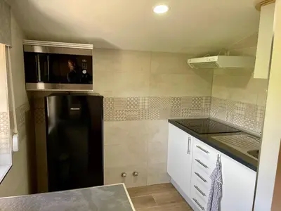 Una cocina o zona de cocina en Apartamentos Pico Almanzor