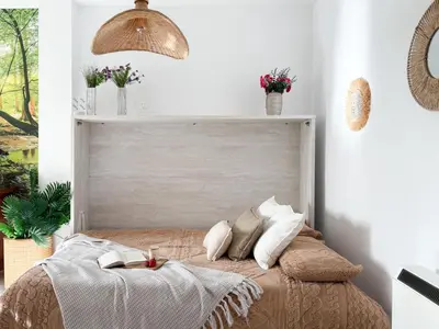 Cama o camas de una habitación en Apartamento HERVAS Mystic Home