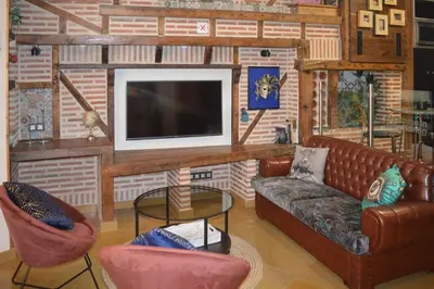 Una televisión o centro de entretenimiento en Palacio de Congresos by My Home in Salamanca