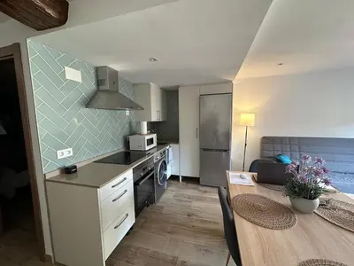 Una cocina o zona de cocina en Apartamentos Rurales La Estrella
