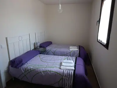 Cama o camas de una habitación en Casa rural La Zarzosa
