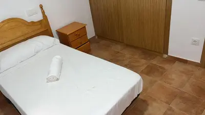 Cama o camas de una habitación en Albergue La Parra