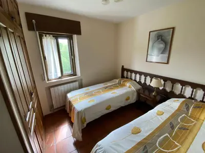 Cama o camas de una habitación en Casa Rural El Arroyo