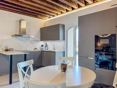 Una cocina o zona de cocina en Balcón de la Sierra